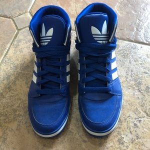 Adidas Men’s Blue Like-New High Tops - Sz 10.5
